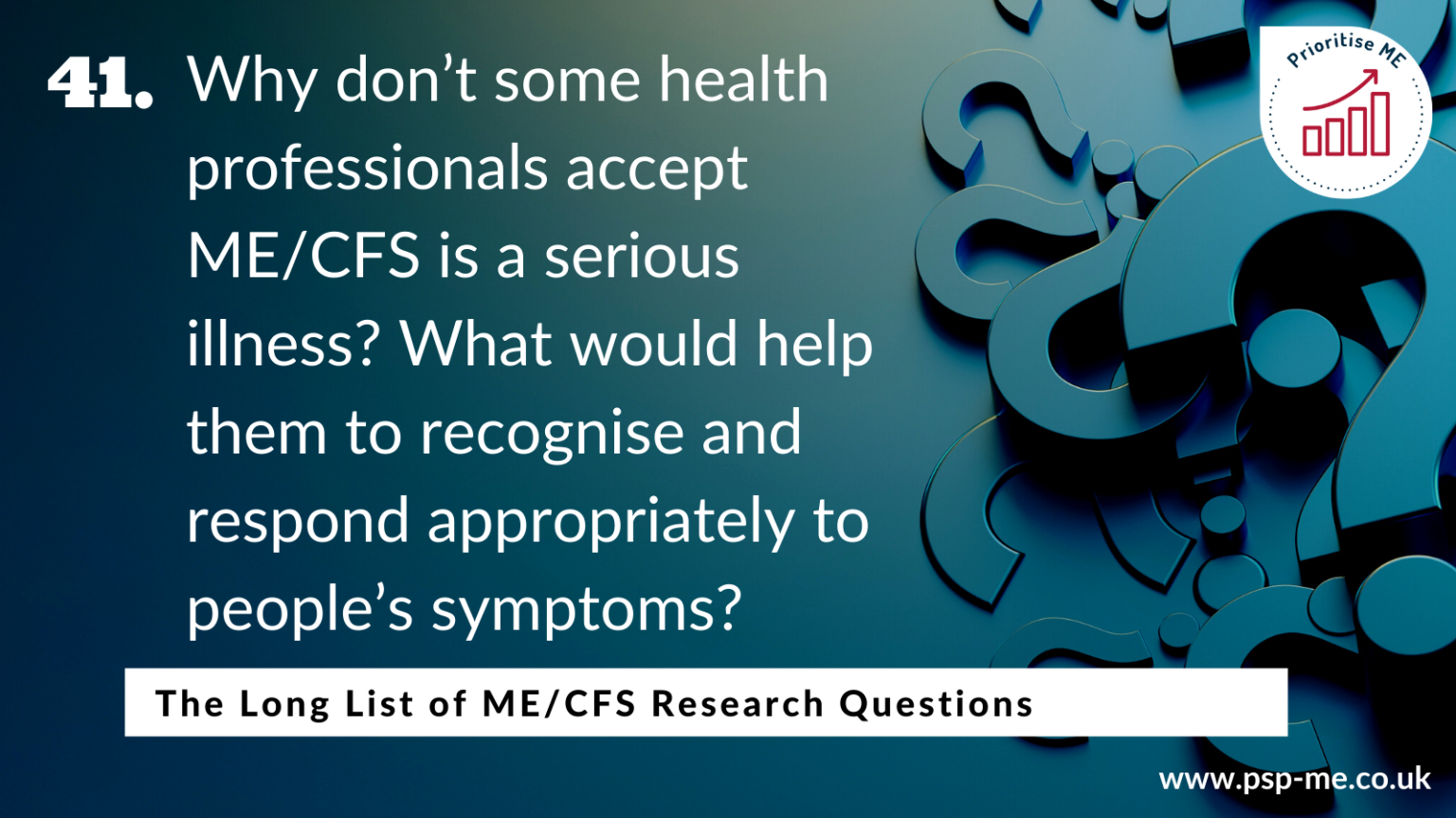The Long List of ME_CFS Research Questions (41)