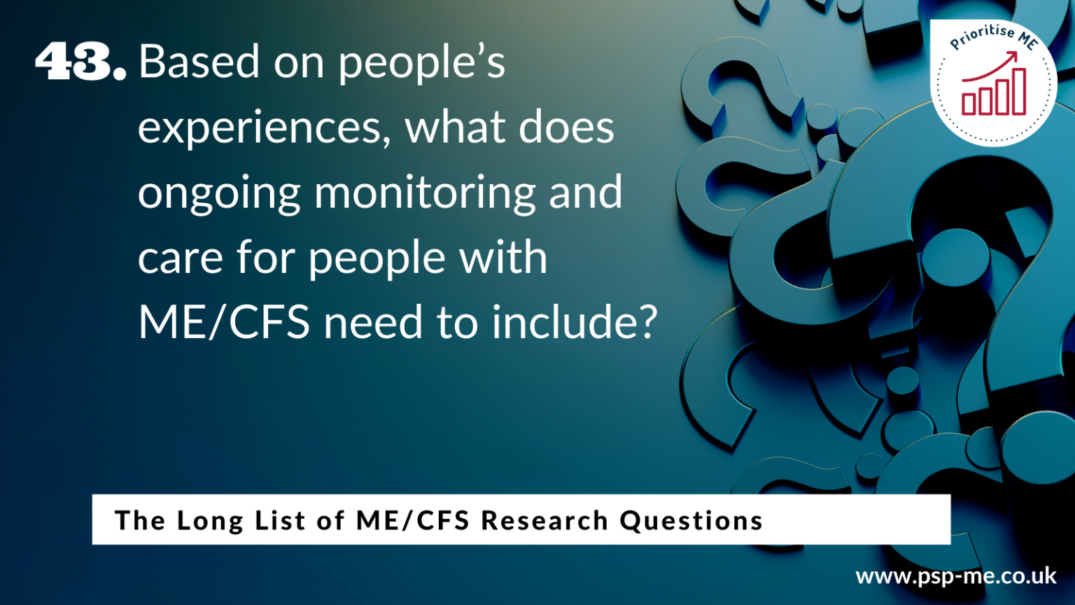 The Long List of ME_CFS Research Questions (43)