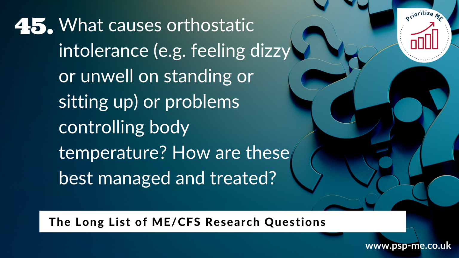 The Long List of ME_CFS Research Questions (45)